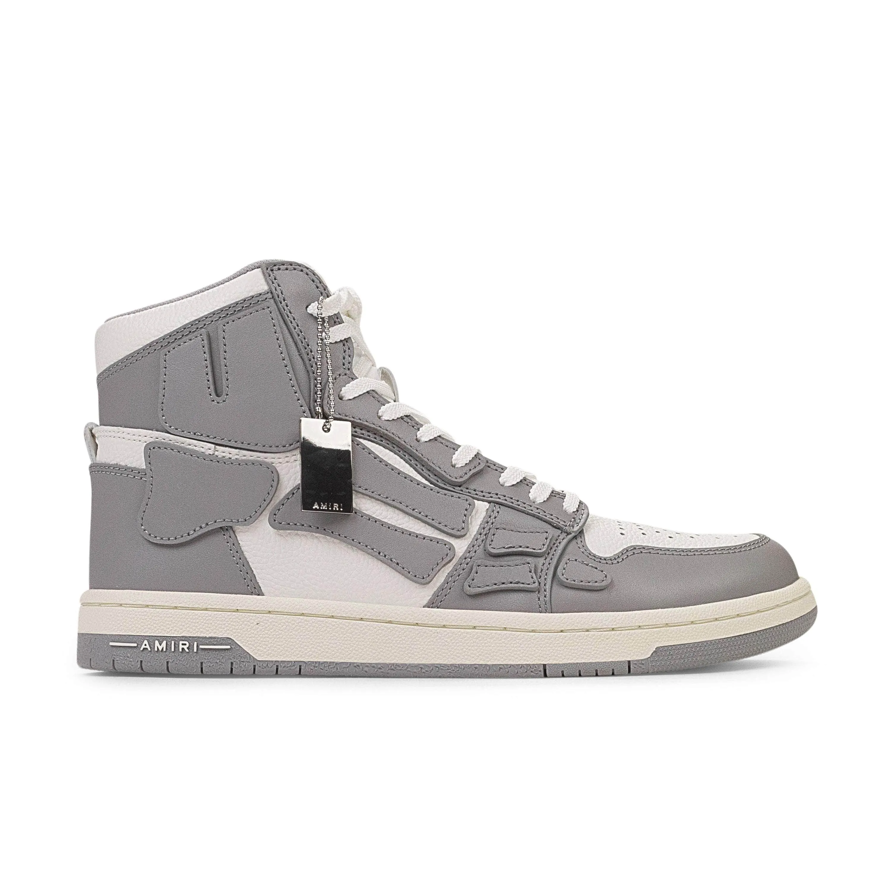 Amiri SKEL Hi Top Grey & White Sneakers  Size 42 $650