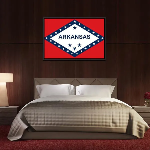 Arkansas State Flag Canvas Wall Art