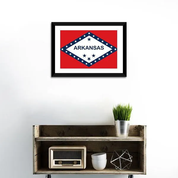 Arkansas State Flag Canvas Wall Art