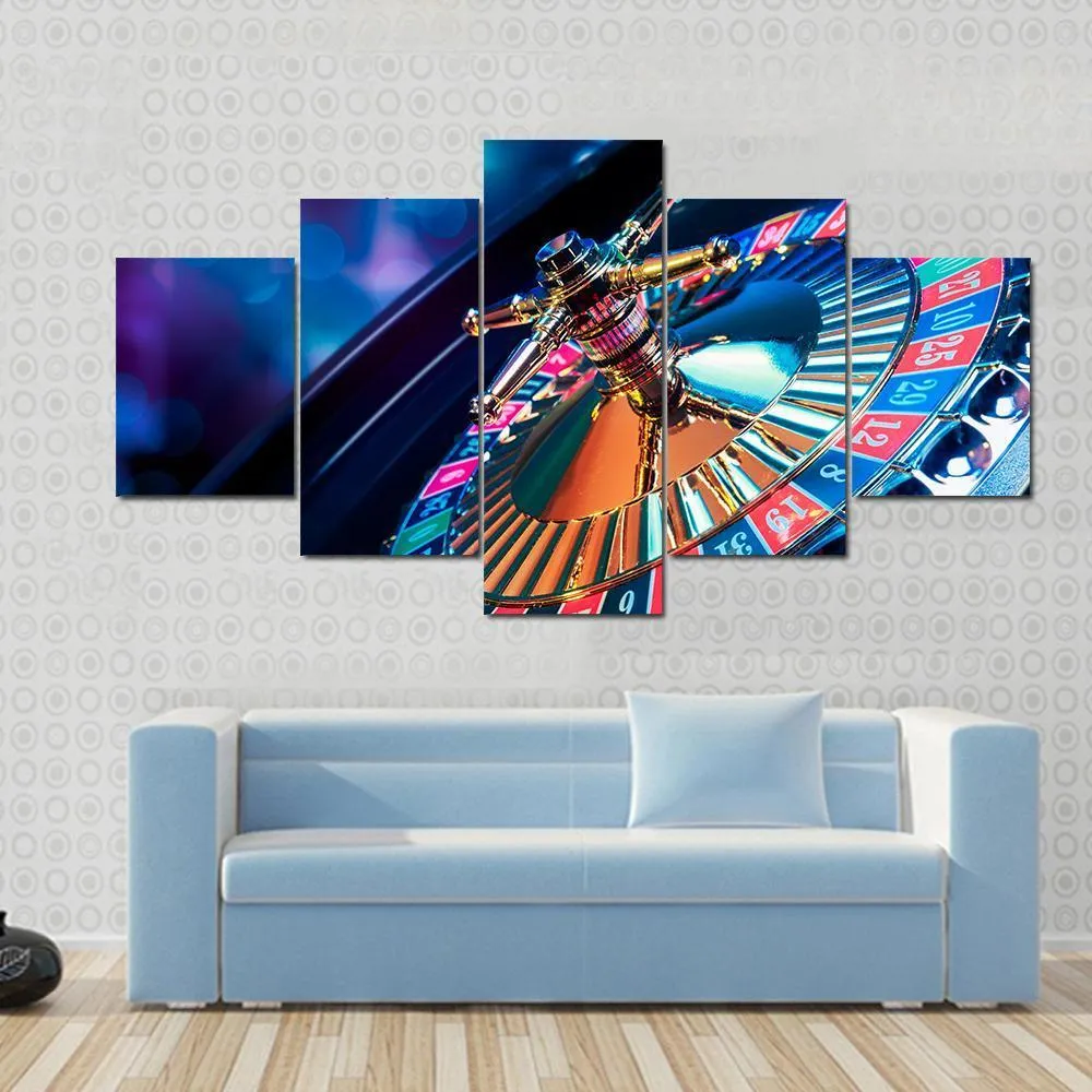 Beautiful Casino Roulette Canvas Wall Art