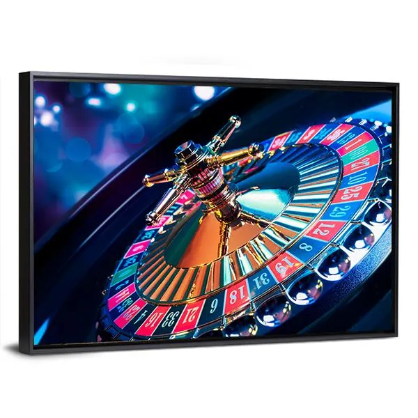 Beautiful Casino Roulette Canvas Wall Art