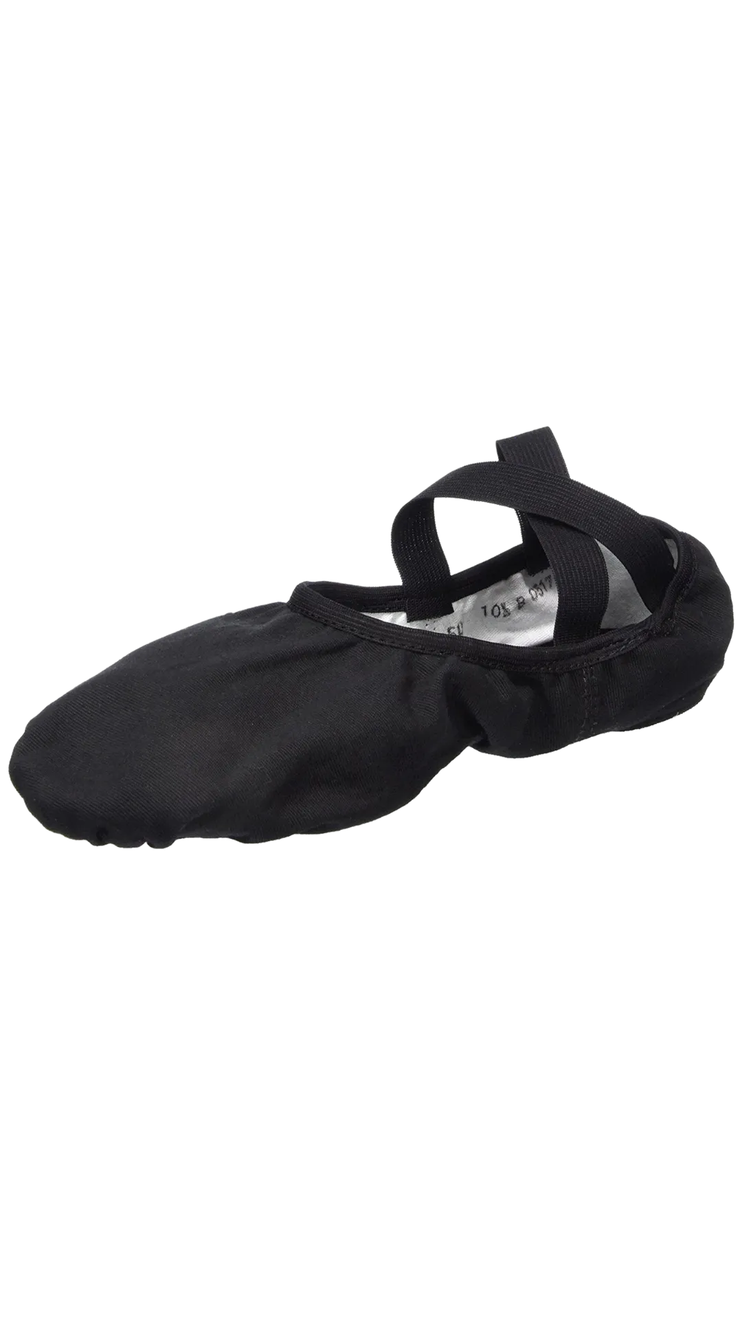 Bliss Split Sole Canvas Ballet Shoe SD16L-Adult Black & White