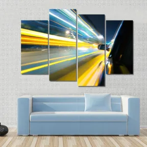 Car Side View Canvas Wall Art