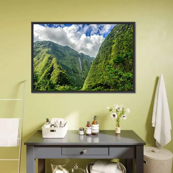 Cascade Blanche Canvas Wall Art