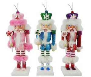 Cotton Candy Can Nutcracker Ornament - Set of 3