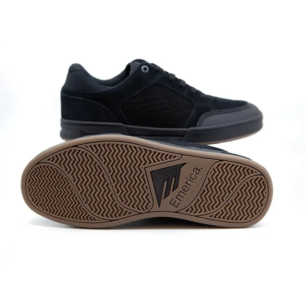 Emerica Heritic Skate Shoe - Black / Black