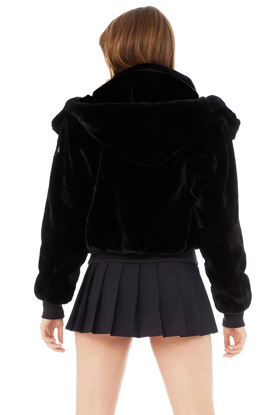 Faux Fur Foxy Jacket - Black