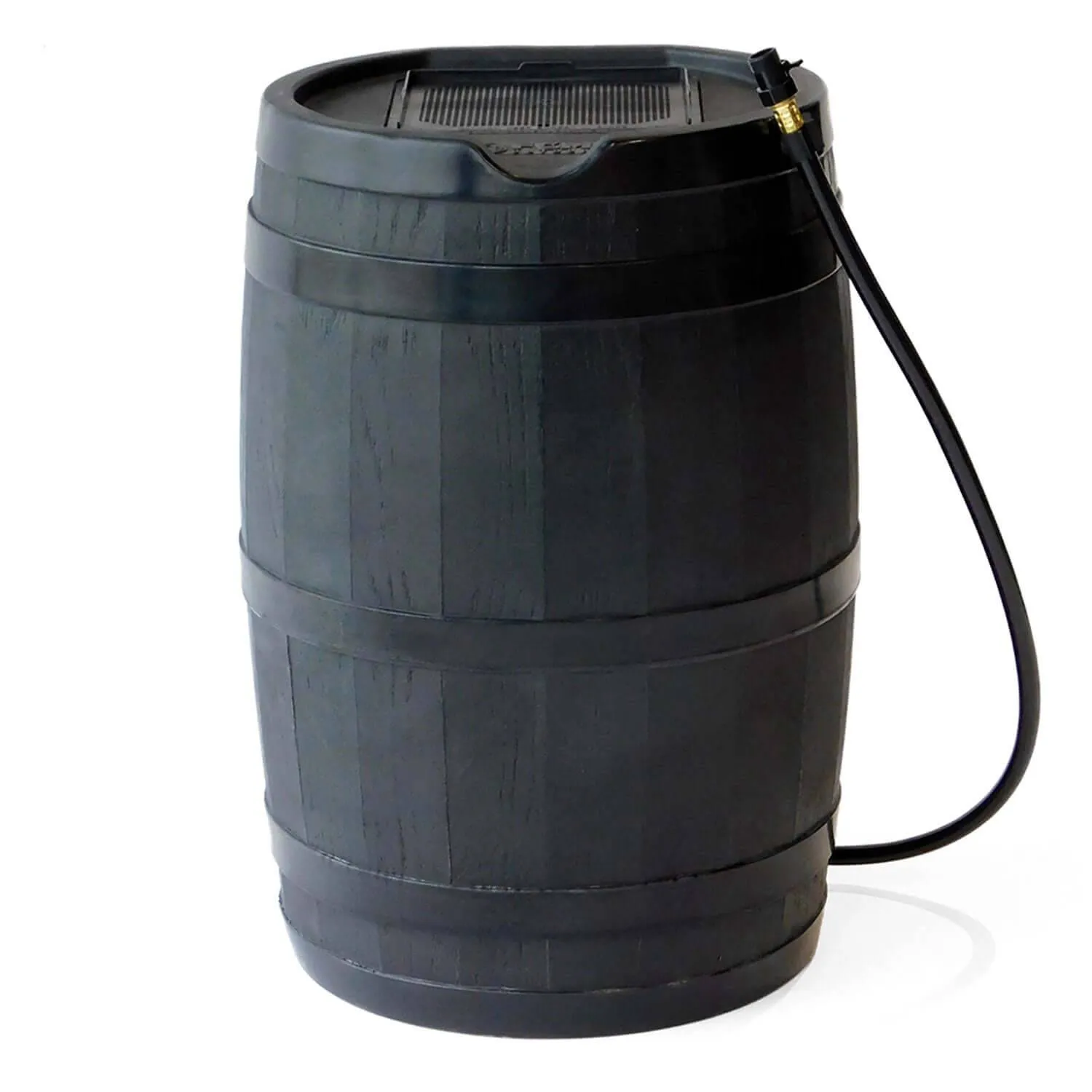 FCMP Outdoor 45Gal Rain Catcher Rain Barrel - Black