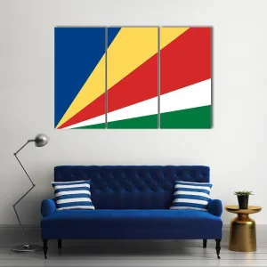 Flag Of Seychelles Canvas Wall Art