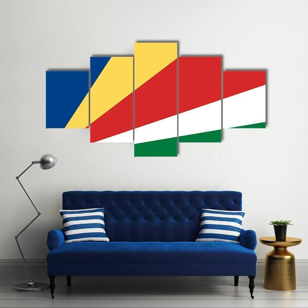 Flag Of Seychelles Canvas Wall Art