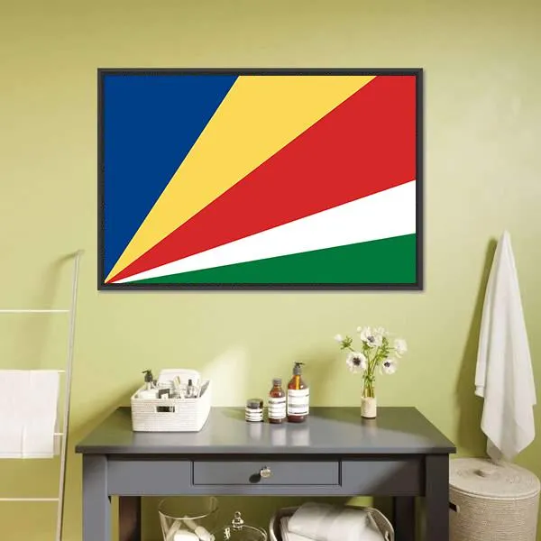 Flag Of Seychelles Canvas Wall Art