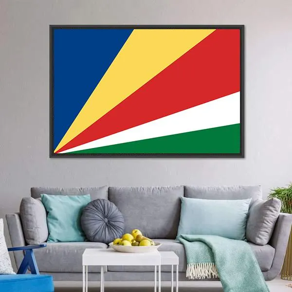 Flag Of Seychelles Canvas Wall Art