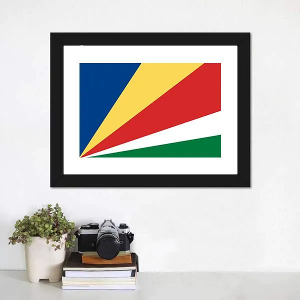 Flag Of Seychelles Canvas Wall Art