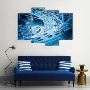 Heavy Traffic Closeup Canvas Wall Art