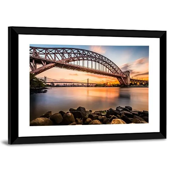 Hell Gate & Triboro Bridge Canvas Wall Art