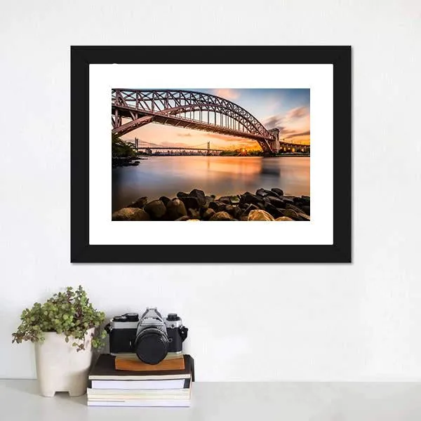 Hell Gate & Triboro Bridge Canvas Wall Art