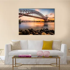 Hell Gate & Triboro Bridge Canvas Wall Art