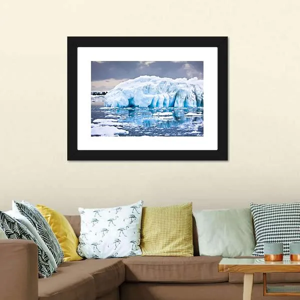 Huge Iceberg In Antarctica Canvas Wall Art