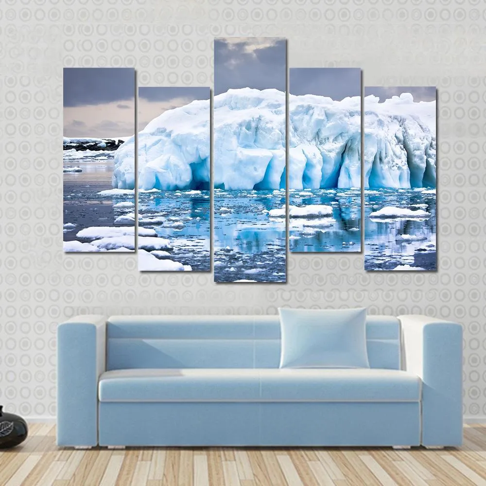 Huge Iceberg In Antarctica Canvas Wall Art