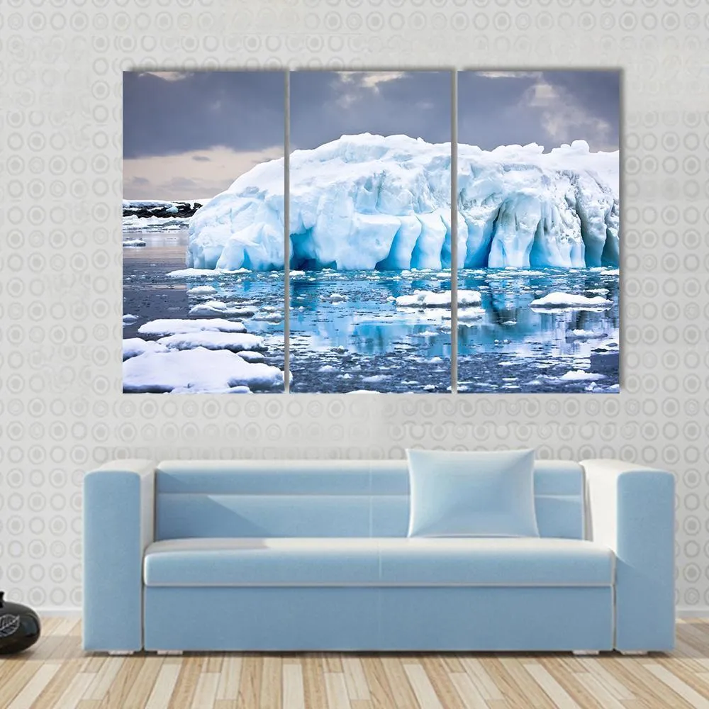 Huge Iceberg In Antarctica Canvas Wall Art