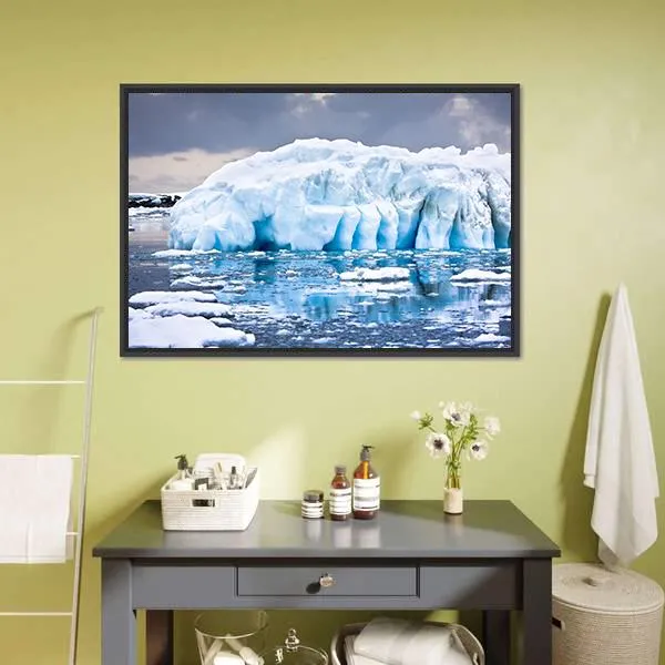 Huge Iceberg In Antarctica Canvas Wall Art