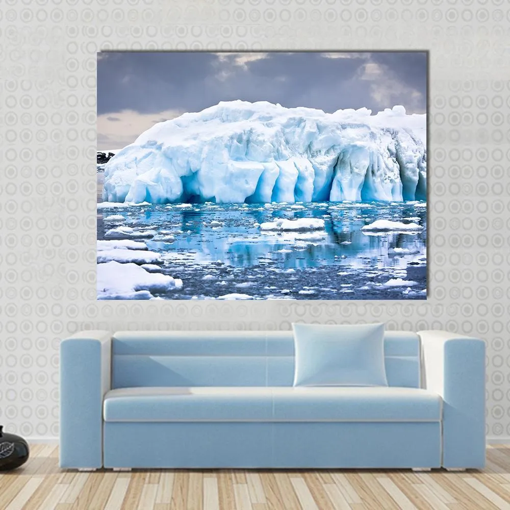 Huge Iceberg In Antarctica Canvas Wall Art