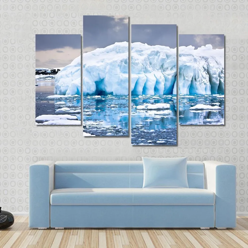 Huge Iceberg In Antarctica Canvas Wall Art