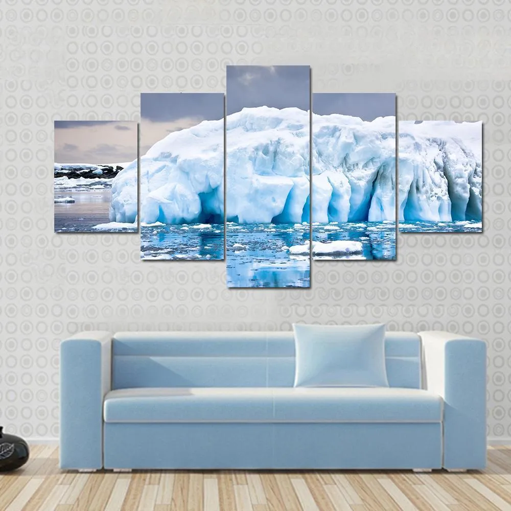 Huge Iceberg In Antarctica Canvas Wall Art