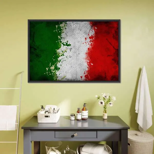 Italy Flag Canvas Wall Art