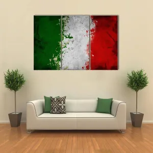 Italy Flag Canvas Wall Art