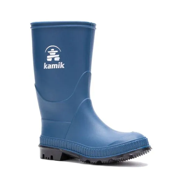 Kamik Stomp Boys Rain Boots Light Navy (Made in Canada)