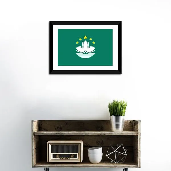 Macau Flag Canvas Wall Art