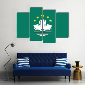 Macau Flag Canvas Wall Art