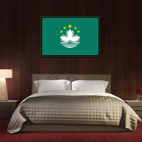 Macau Flag Canvas Wall Art