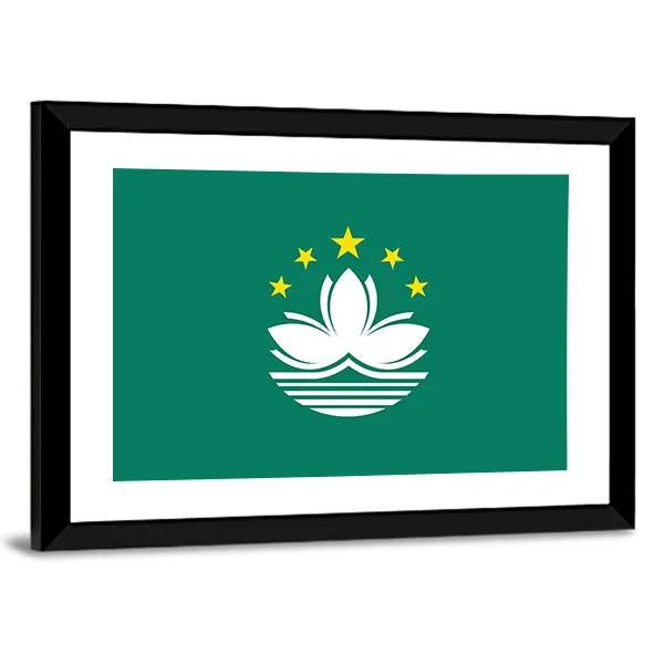 Macau Flag Canvas Wall Art