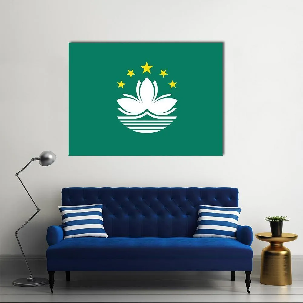 Macau Flag Canvas Wall Art