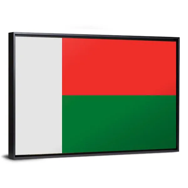 Madagascar Flag Canvas Wall Art