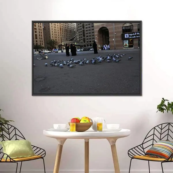 Medinah Street View Canvas Wall Art