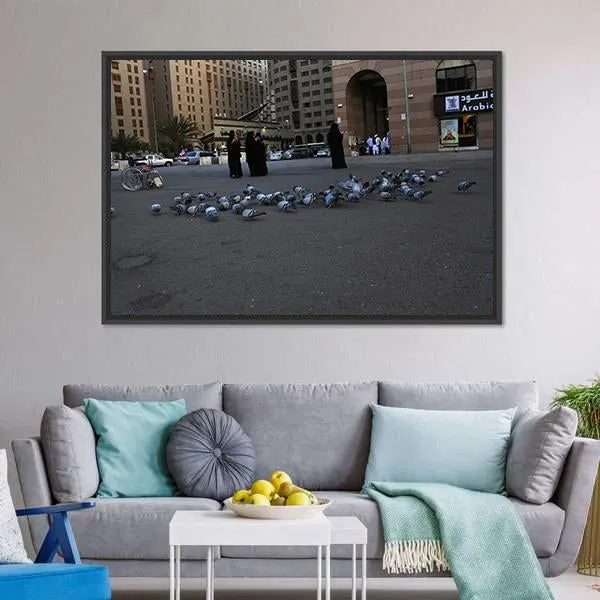 Medinah Street View Canvas Wall Art