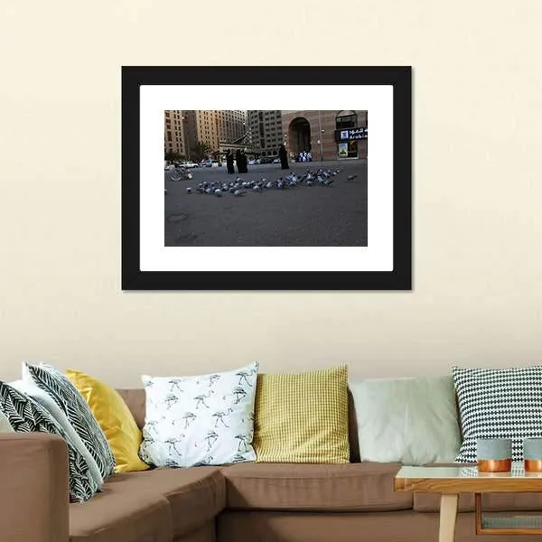 Medinah Street View Canvas Wall Art