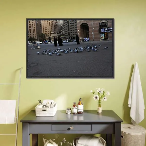 Medinah Street View Canvas Wall Art