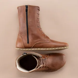 Men's Brown Barefoot High Ankle Boots