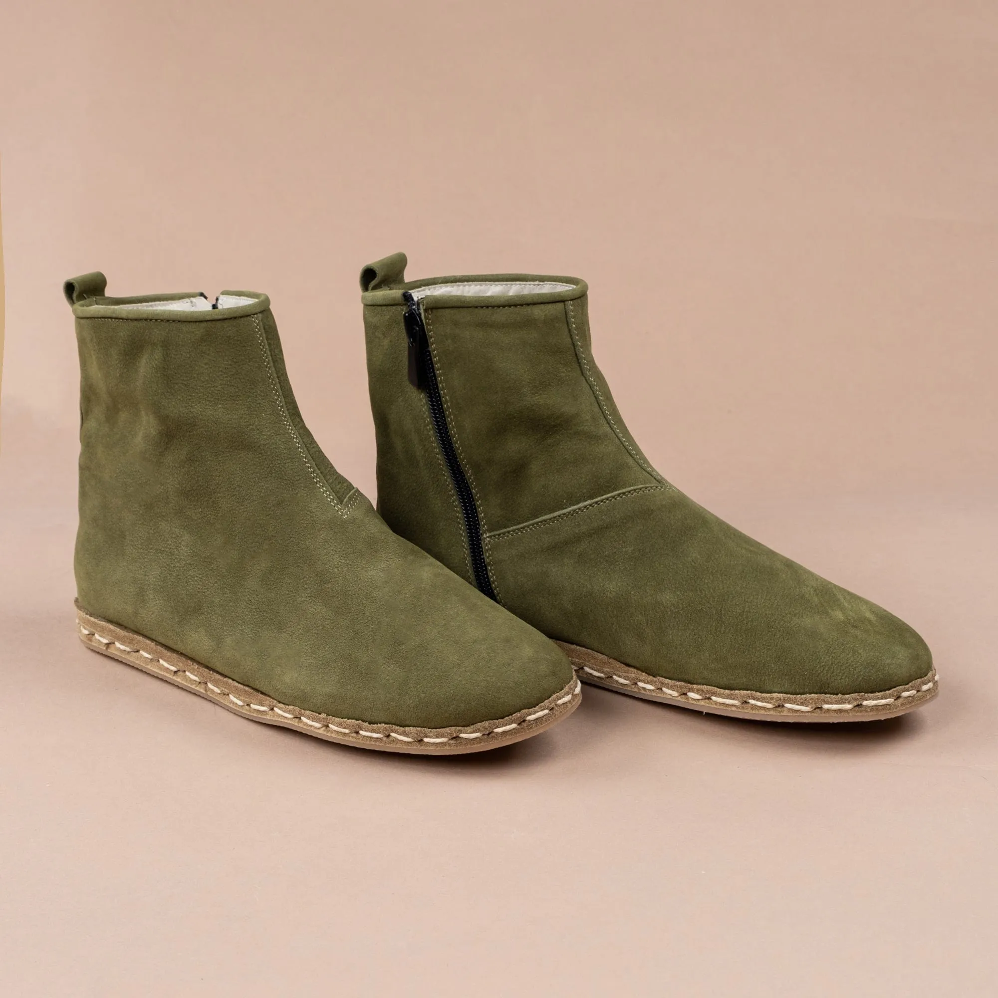 Men's Olive Boots