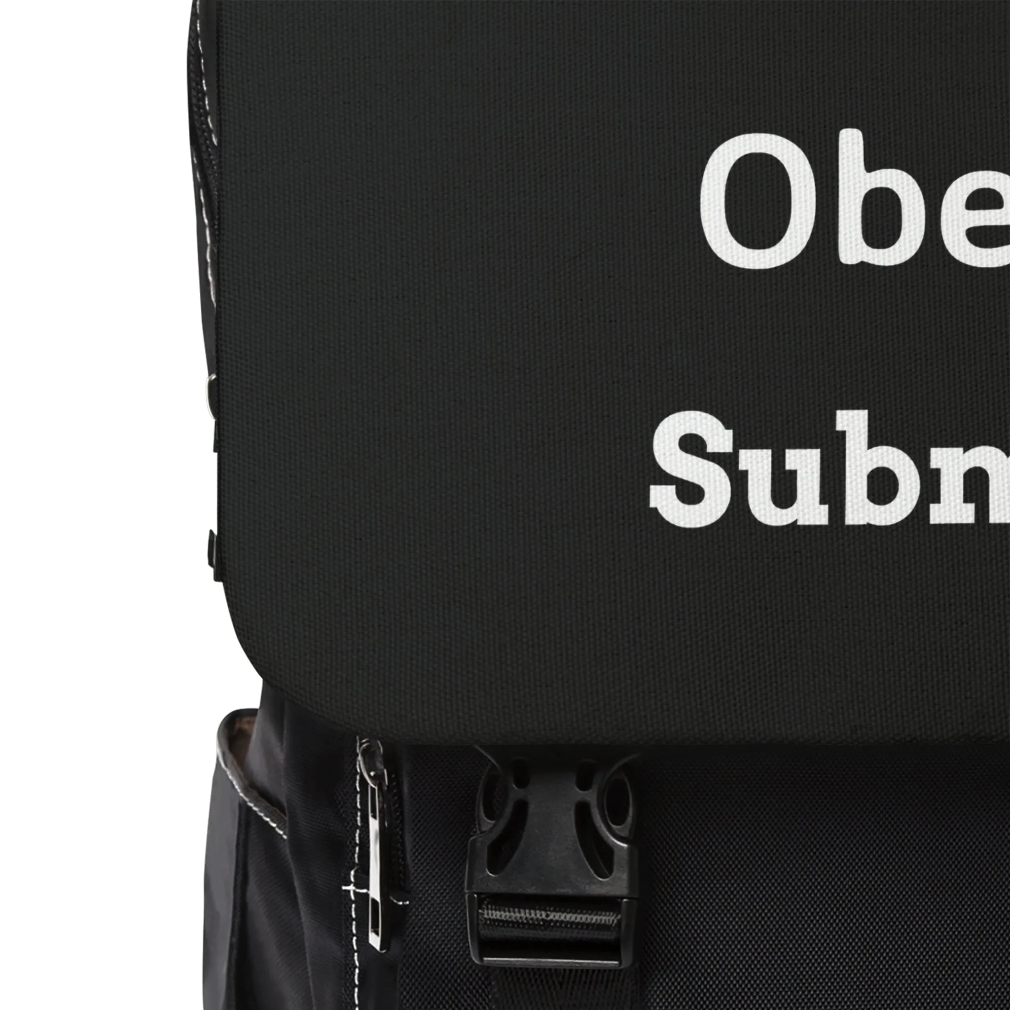 Unisex Casual Shoulder Backpack - Obey and Submit