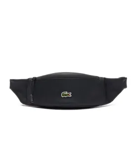 Unisex LCST Coated Canvas Zippered Belt Bag Noir