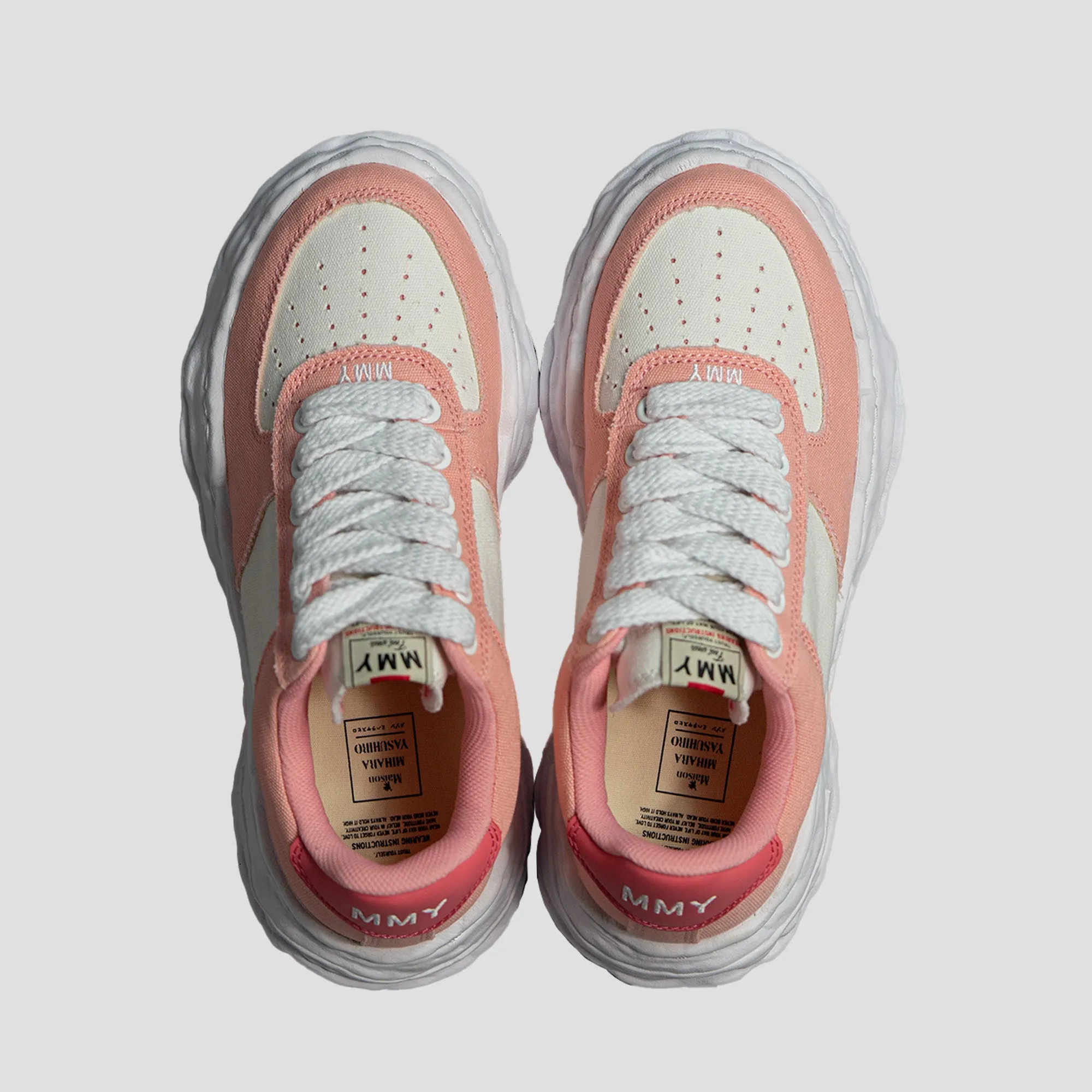 WAYNE OG SOLE LOW-TOP CANVAS SNEAKERS - PINK