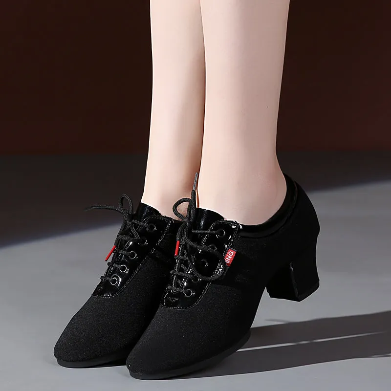 Women's Canvas 3.5cm/5cm Heels Ballroom Dance Shoes Teaching & Practice Shoes