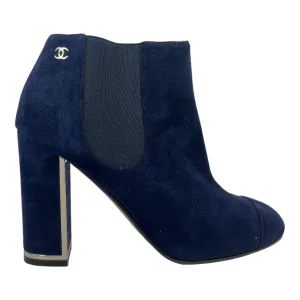 Women's Suede Cc Heeled Boots Navy Size EU 35.5 / UK 2.5